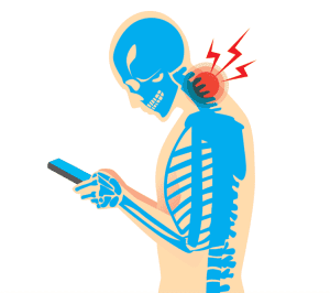 Impacto del uso del móvil en la postura cervical